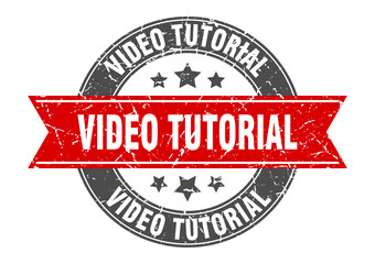 video tutorial round stamp with ribbon. label sign