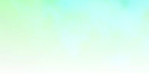 Light Blue, Green vector background with clouds. Illustration in abstract style with gradient clouds. Colorful pattern for appdesign.