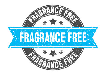 fragrance free round stamp with ribbon. label sign