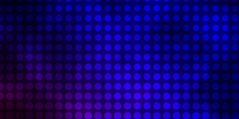 Dark Blue, Red vector texture with circles. Abstract decorative design in gradient style with bubbles. Pattern for business ads.