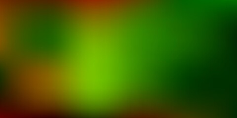 Dark Green, Yellow vector blur layout.