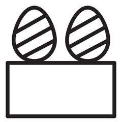 easter line style icon. suitable for your creative project.