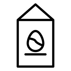 easter line style icon. suitable for your creative project.