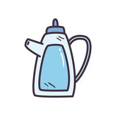 tea kettle line and fill style icon vector design