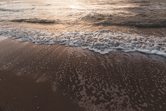 waves on the beach