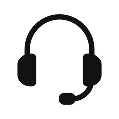 headset icon for listening to music and online seminars