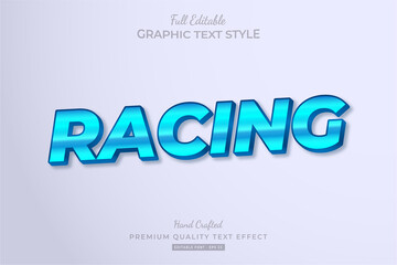 Racing Editable Text Style Effect Premium