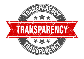 transparency round stamp with ribbon. label sign