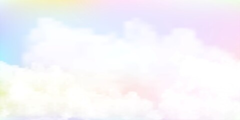 beautiful of pastel color with sky watercolor background vectors illustration