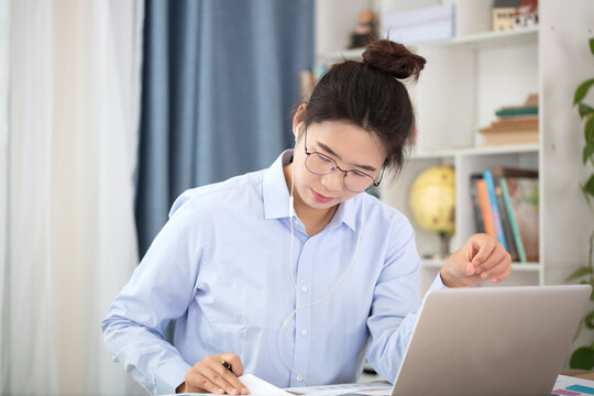 Female white-collar workers at work
