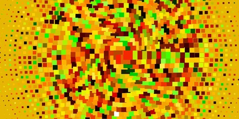 Light Green, Yellow vector template in rectangles. Abstract gradient illustration with colorful rectangles. Modern template for your landing page.