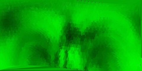 Fototapeta premium Light green, yellow vector abstract triangle backdrop.