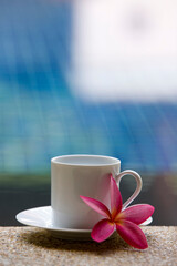 tea cup with flower