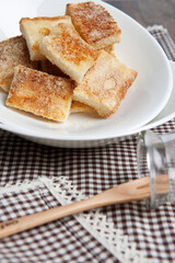 crispy rusk on plate