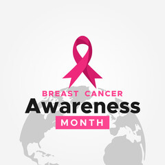 Breast Cancer Awareness Month Vector Design Illustration