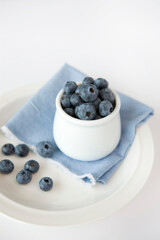 blueberries in cup