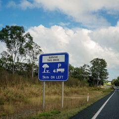 Roadside Signage For Rest Stop