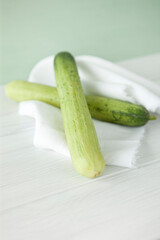 cucumber on table