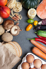 various ingredients on table