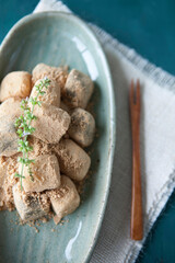 korean food, rice cake - injeolmi