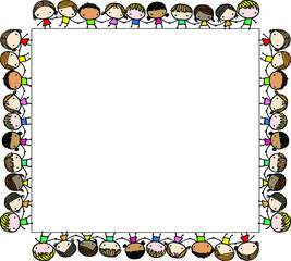 vector cartoon Children's background frame border icon