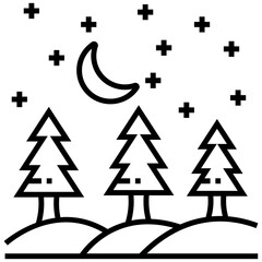 Fototapeta premium Snowy Night