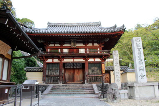 Entrance of Okadera Temple in Asuka, Nara