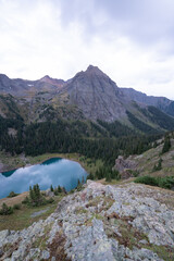 Backpacking and pack rafting in the San Juan Mountains of the Colorado Rockies in the Mount...
