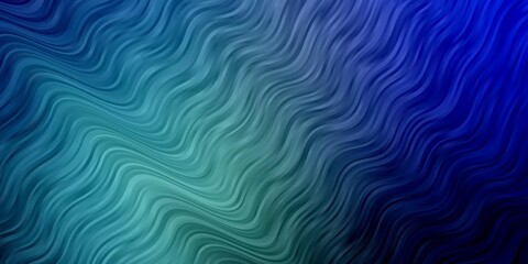 Light BLUE vector pattern with curves. Bright illustration with gradient circular arcs. Best design for your posters, banners.