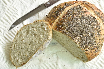 Homemade Organic Bread Natural