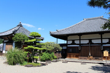 Naklejka premium Main temple of Asukadera Temple in Asuka