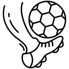 Obraz premium Kicking Football