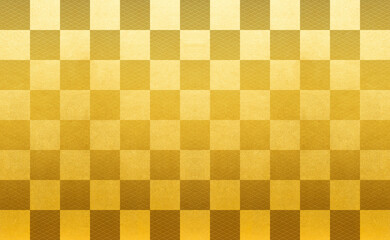 Money. Plaid. Checkered pattern. Golden. texture.
金　チェック柄　市松模様　金色　テクスチャ　青海波