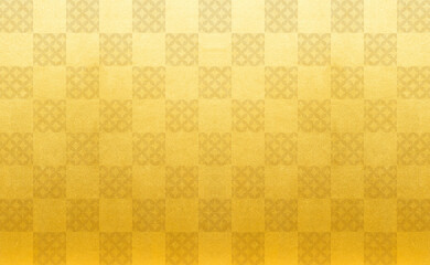 Money. Plaid. Checkered pattern. Golden. texture.
金　チェック柄　市松模様　金色　テクスチャ　七宝