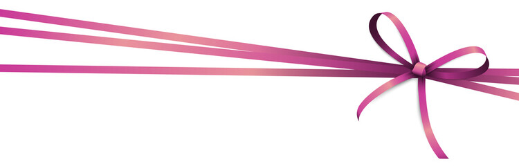 pink colored ribbon bow