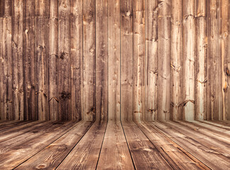 Brown Wooden Floor And Wall Wood Texture Backgrounds,Use for display product.