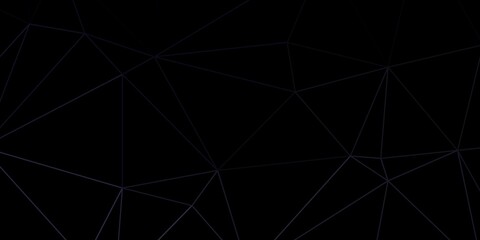 Fototapeta premium Dark gray vector triangle mosaic design.