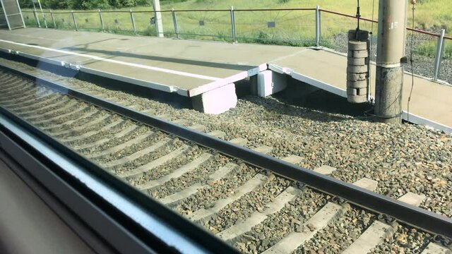 Railway from the train window