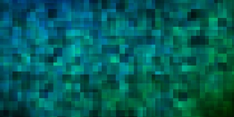 Light Blue, Green vector background with rectangles.
