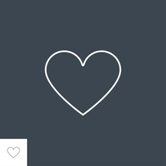 Heart Related Vector Line Icon. Drugs. Isolated on Black Background. Editable Stroke.