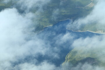 Aerial Lake Views from above via Seaplane Travel Staycation