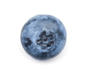 Tasty ripe blueberry on white background