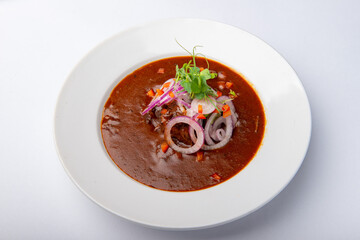 Beef stew with onions