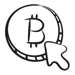 
Ppc design, pay per click concept in modern hand drawn style 
