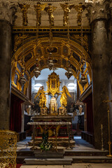 Fototapeta na wymiar The interior of the ancient Cathedral of Saint Domnius in Split, Croatia