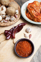 korean traditional food, ingredient of kimchi