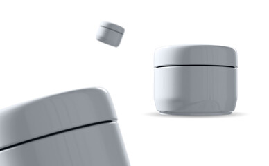 Cosmetic Cream Jar  Mockup Design