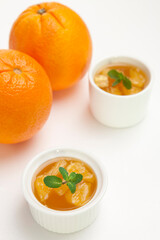 orange jelly dessert