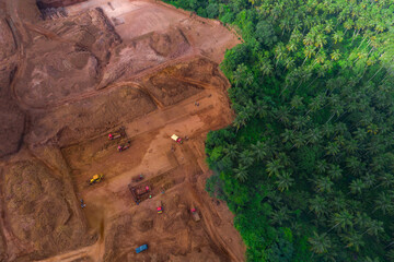 deforestation quarry at malappuram,Kerala