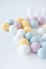 pastel color candies